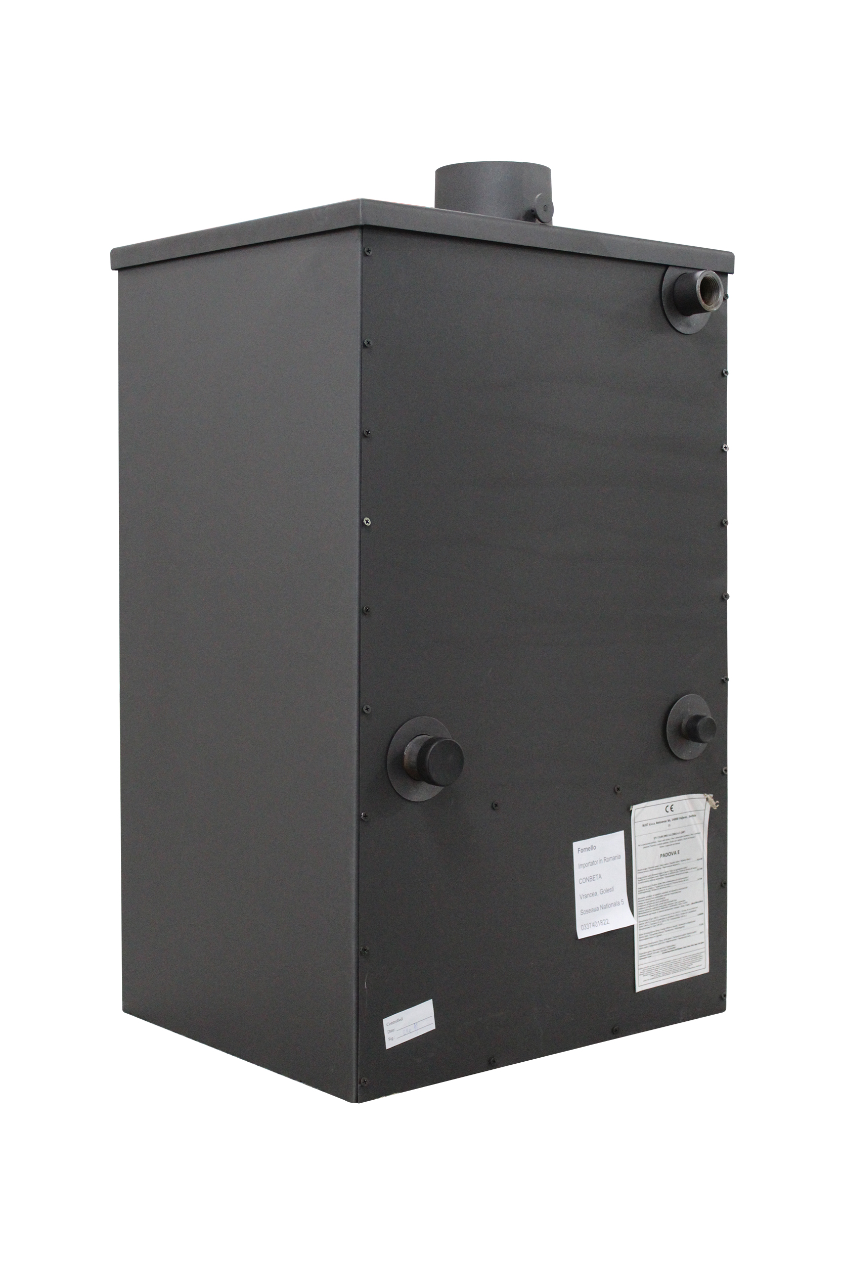 Termosemineu pe lemn brichete si carbune Fornello PADOVA E 19.4 kW 510x500x910 mm