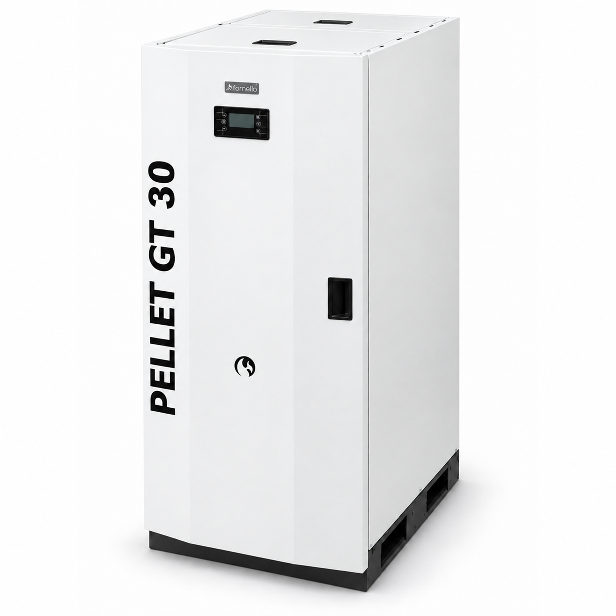Pachet control de la distanta Centrala termica pe peleti Fornello GT 30 Standard echipata cu pompa circulatie vas expansiune manometru si termostat Wi-Fi Salus IT 800