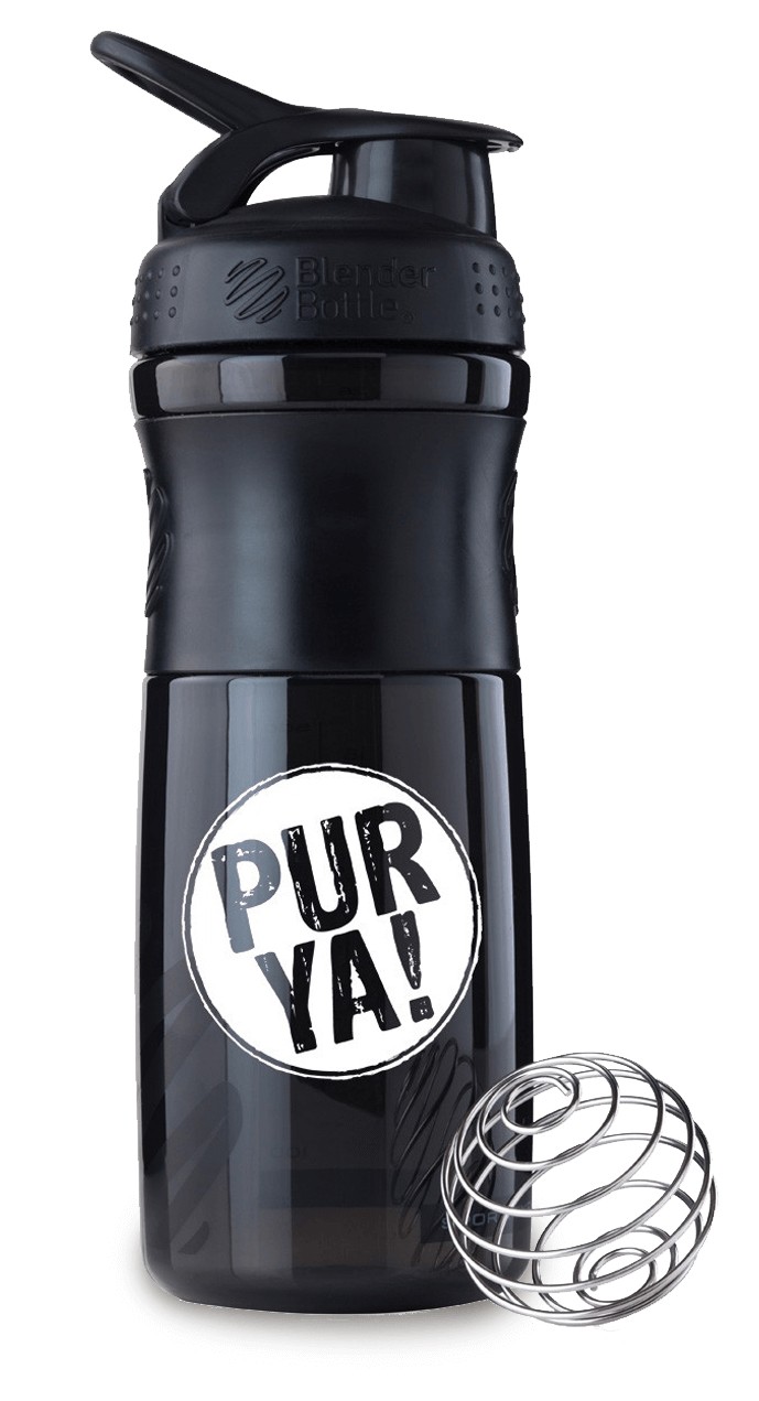Shaker fitness pentru shake-uri proteice si bauturi 760ml Pur Ya