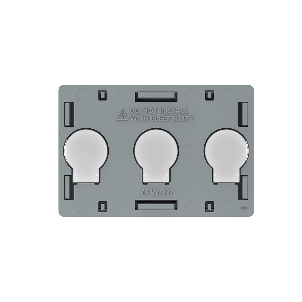 Modul intrerupator triplu cu touch Livolo standard Italian