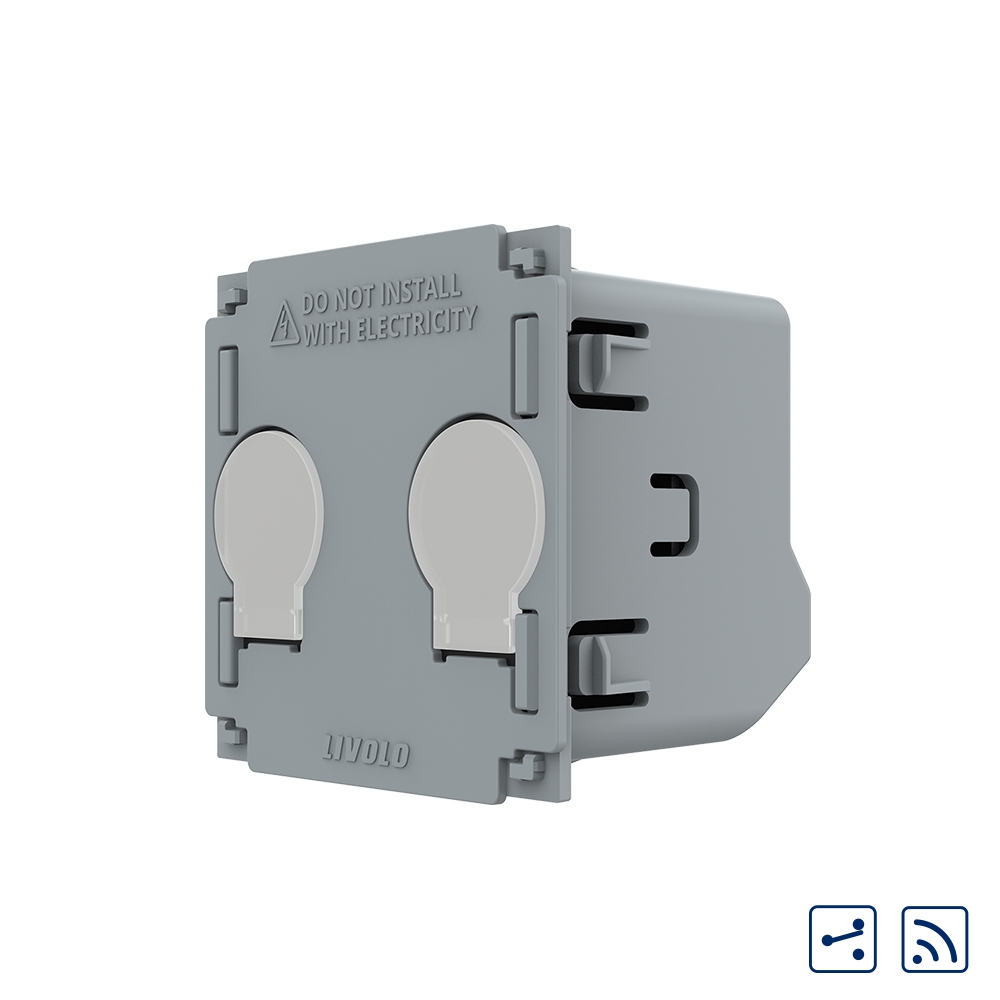 Modul Intrerupator Dublu Cap Scara / Cruce Wireless cu Touch LIVOLO – Serie Noua