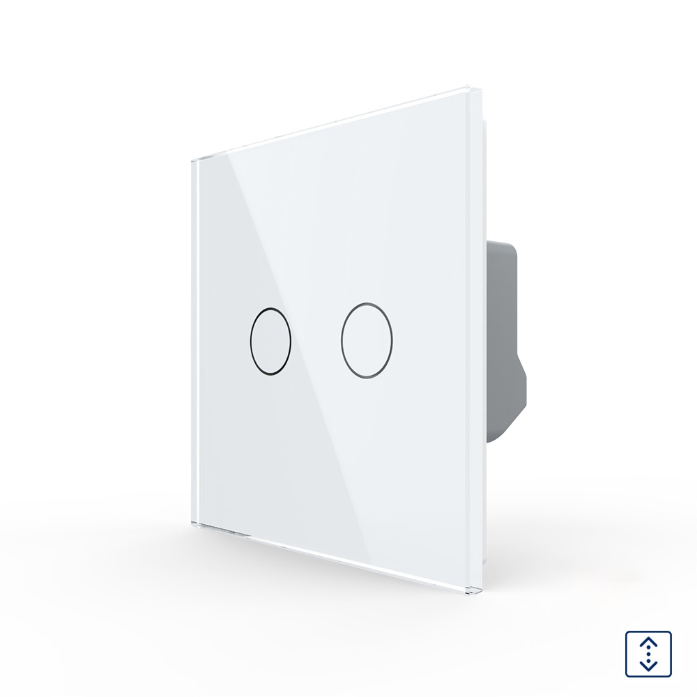 Intrerupator Draperie cu Touch LIVOLO din Sticla – Serie Noua