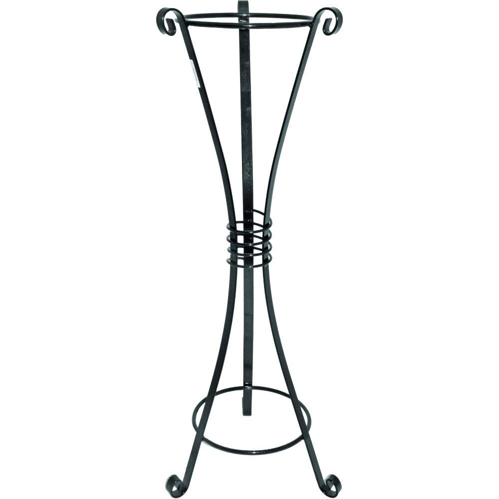 Suport tip amfora, inaltime 80 cm, fier forjat, negru