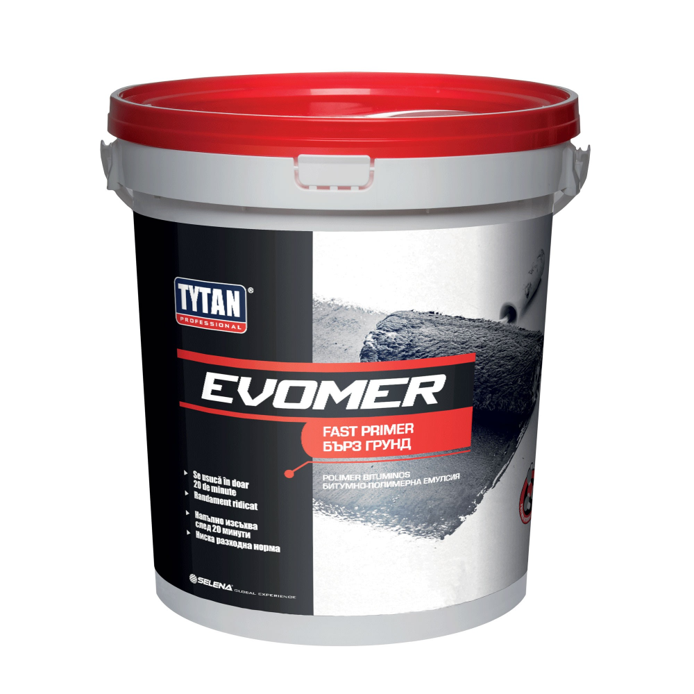 Evomer strat final rapid Tytan, negru, pensulabil, 9 kg