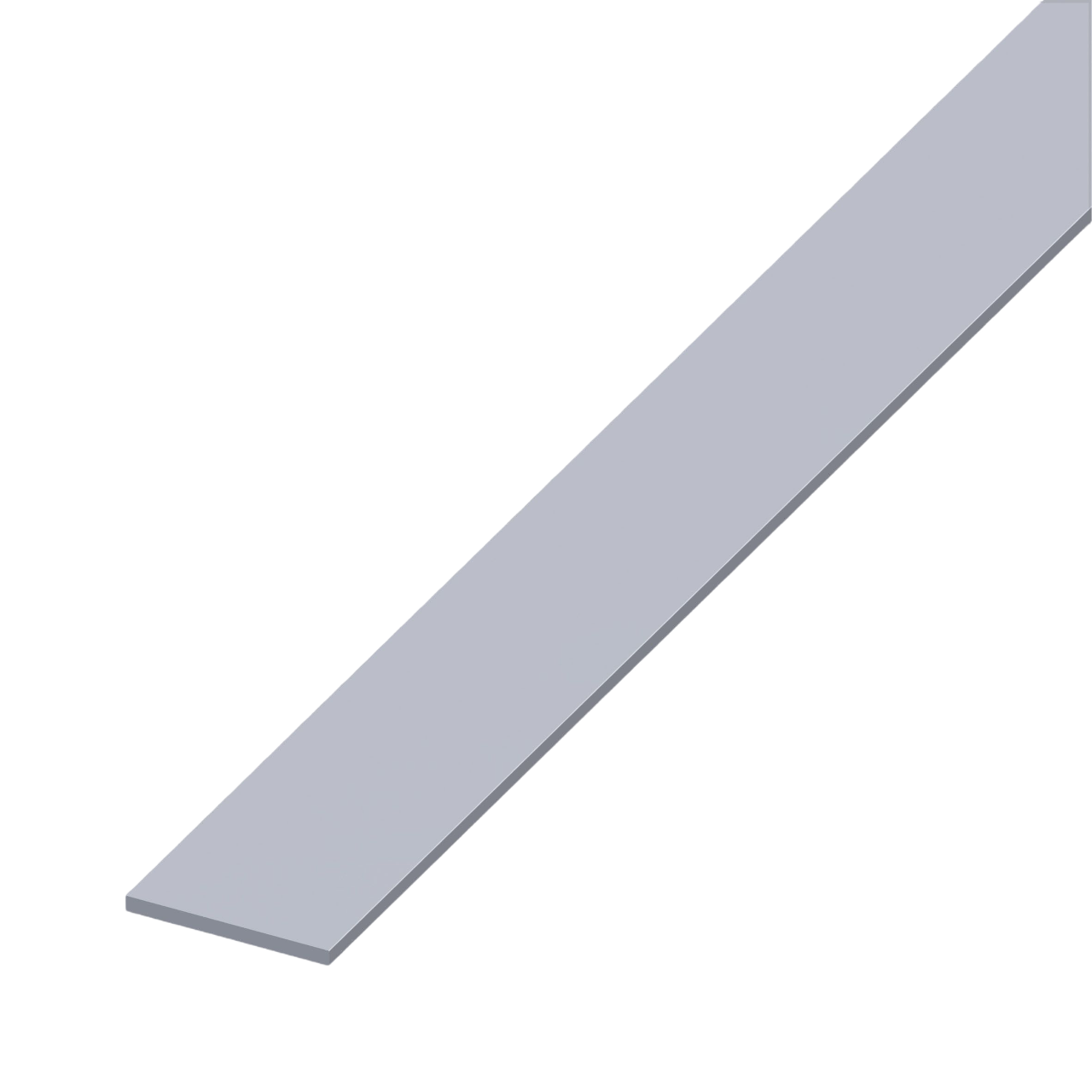 Bara plata aluminiu, 30 x 2 mm, L 1 m