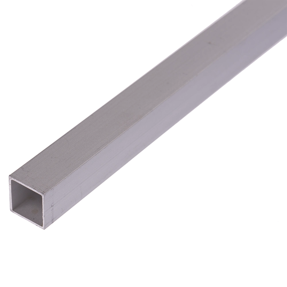 Teava patrata aluminiu eloxat 10 x 10 x 1 mm, lungime 1 m