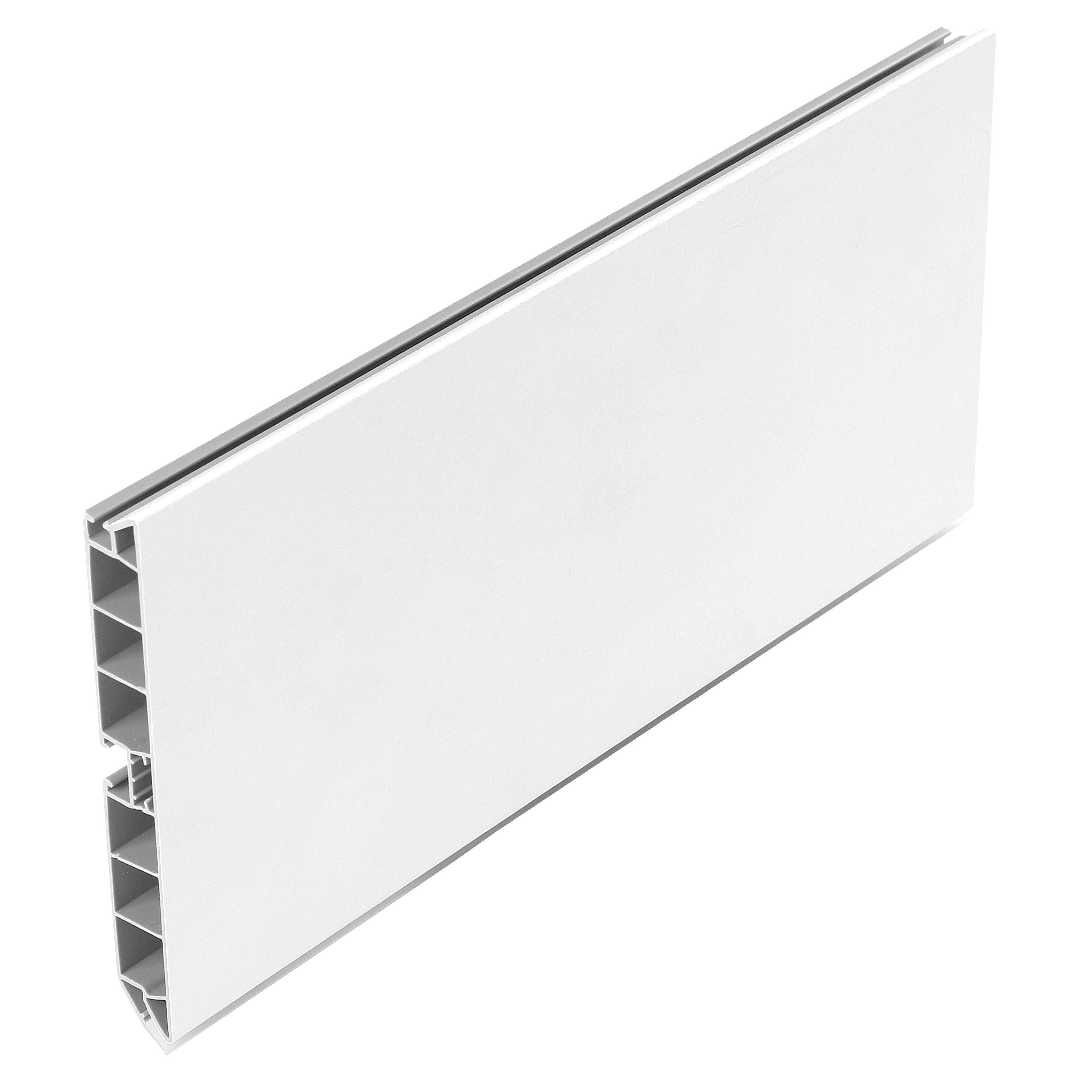 Plinta din PVC cu finisaj alb, L 4 m, H 120 mm