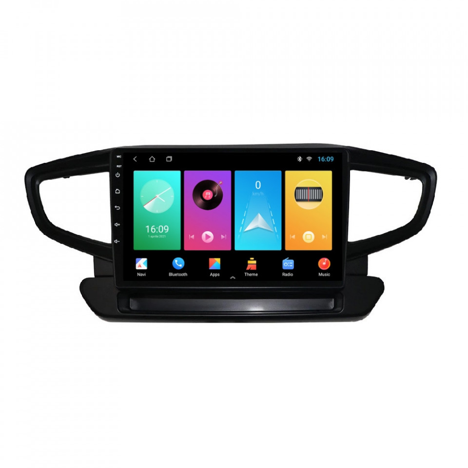 Navigatie dedicata cu Android Hyundai Ioniq (AE) 2016 - 2019, 1GB RAM, Radio GPS Dual Zone, Display HD IPS 9" Touchscreen, Internet Wi-Fi, Bluetooth, MirrorLink, USB