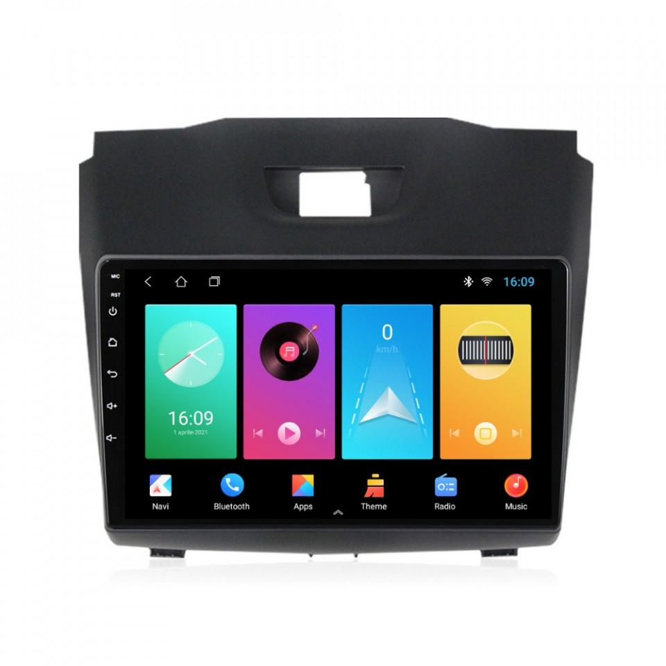 Navigatie dedicata cu Android Isuzu D-Max II 2012 - 2020, 1GB RAM, Radio GPS Dual Zone, Display HD IPS 9" Touchscreen, Internet Wi-Fi, Bluetooth, MirrorLink, USB