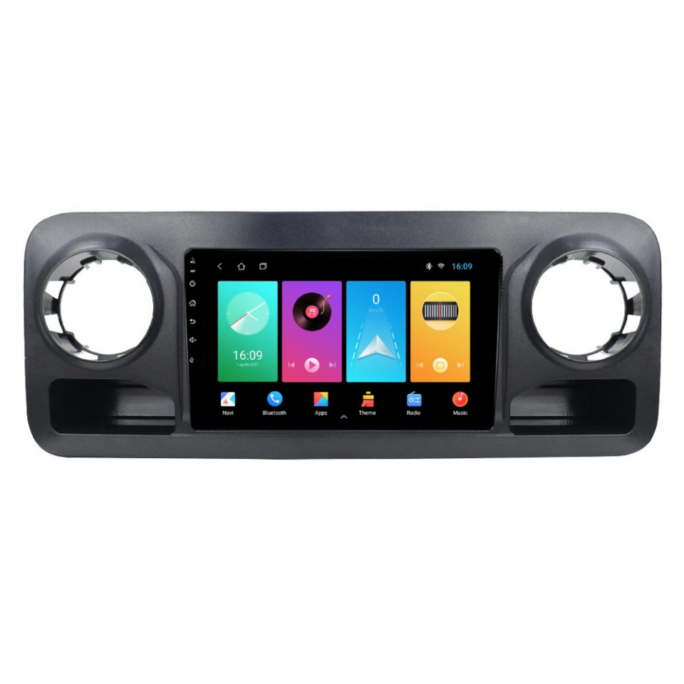 Navigatie dedicata cu Android Mercedes Sprinter dupa 2018, 1GB RAM, Radio GPS Dual Zone, Display HD IPS 10" Touchscreen, Internet Wi-Fi, Bluetooth, MirrorLink, USB