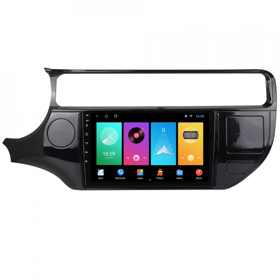 Navigatie dedicata cu Android Kia Rio III 2014 - 2017, 2GB RAM, Radio GPS Dual Zone, Display HD IPS 9" Touchscreen, Internet Wi-Fi, Bluetooth, MirrorLink, USB