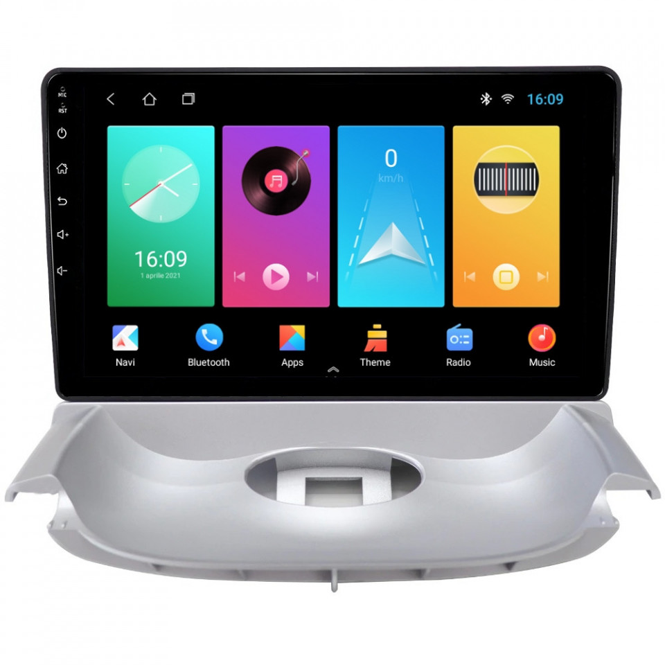 Navigatie dedicata cu Android Peugeot 206 1998 - 2009, 2GB RAM, Radio GPS Dual Zone, Display HD IPS 9'' Touchscreen, Internet Wi-Fi, Bluetooth, MirrorLink, USB