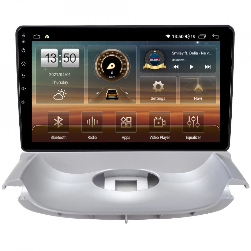 Navigatie dedicata cu Android Peugeot 206 1998 - 2009, 4GB RAM, Radio GPS Dual Zone, Display HD QLED 9'' Touchscreen, Internet Wi-Fi si slot SIM 4G, Bluetooth, MirrorLink, USB