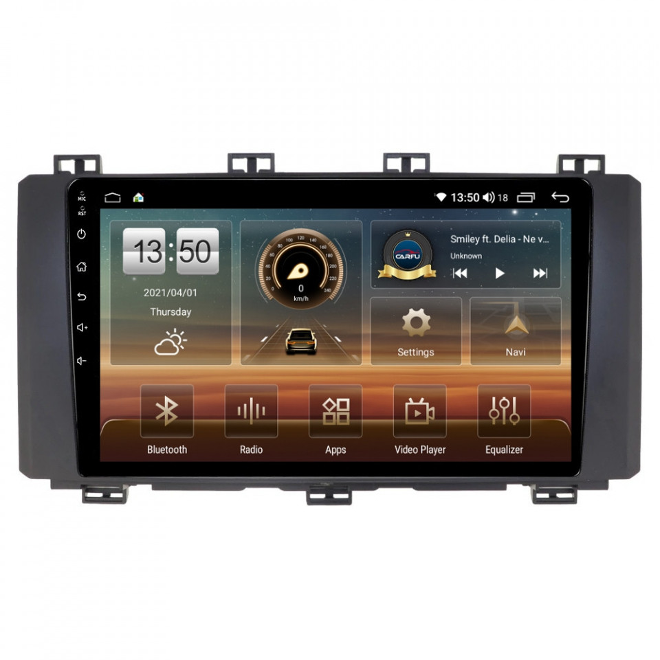 Navigatie dedicata cu Android Seat Ateca dupa 2016, 4GB RAM, Radio GPS Dual Zone, Display HD QLED 9" Touchscreen, Internet Wi-Fi si slot SIM 4G, Bluetooth, MirrorLink, USB