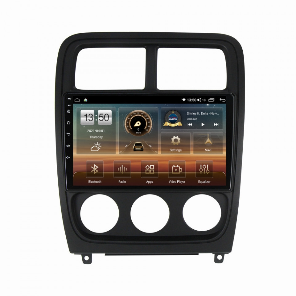 Navigatie dedicata cu Android Dodge Caliber 2010 - 2012, 6GB RAM, Radio GPS Dual Zone, Display HD QLED 9" Touchscreen, Internet Wi-Fi si slot SIM 4G, Bluetooth, MirrorLink, USB