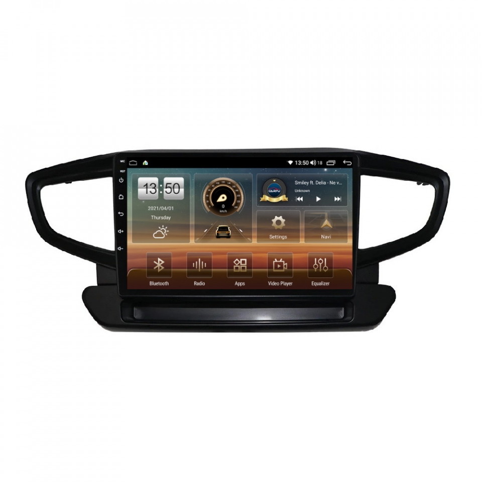 Navigatie dedicata cu Android Hyundai Ioniq (AE) 2016 - 2019, 6GB RAM, Radio GPS Dual Zone, Display HD QLED 9" Touchscreen, Internet Wi-Fi si slot SIM 4G, Bluetooth, MirrorLink, USB