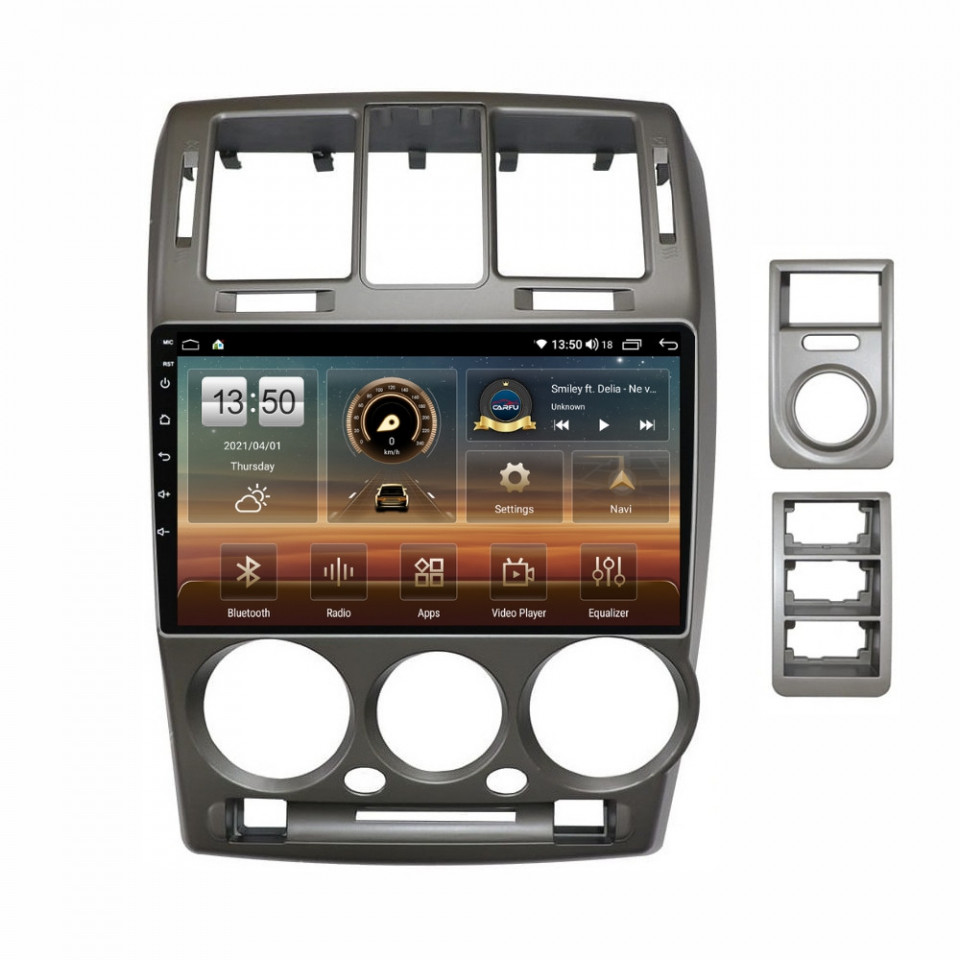 Navigatie dedicata cu Android Hyundai Getz 2001 - 2011, 6GB RAM, Radio GPS Dual Zone, Display HD QLED 9" Touchscreen, Internet Wi-Fi si slot SIM 4G, Bluetooth, MirrorLink, USB