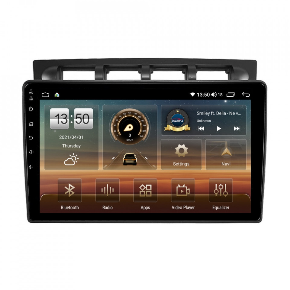 Navigatie dedicata cu Android Kia Picanto I 2004 - 2007, 6GB RAM, Radio GPS Dual Zone, Display HD QLED 9" Touchscreen, Internet Wi-Fi si slot SIM 4G, Bluetooth, MirrorLink, USB