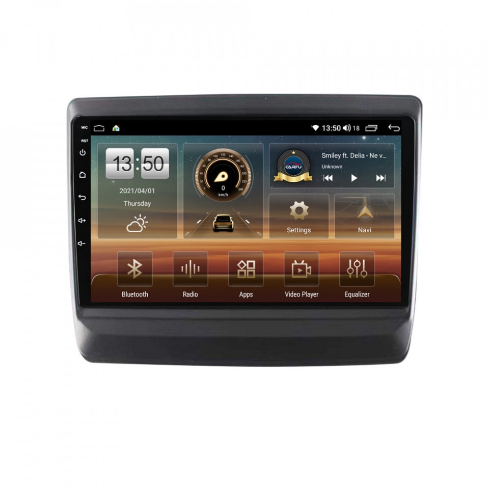 Navigatie dedicata cu Android Isuzu D-Max III dupa 2020, 8GB RAM, Radio GPS Dual Zone, Display HD QLED 9" Touchscreen, Internet Wi-Fi si slot SIM 4G, Bluetooth, MirrorLink, USB