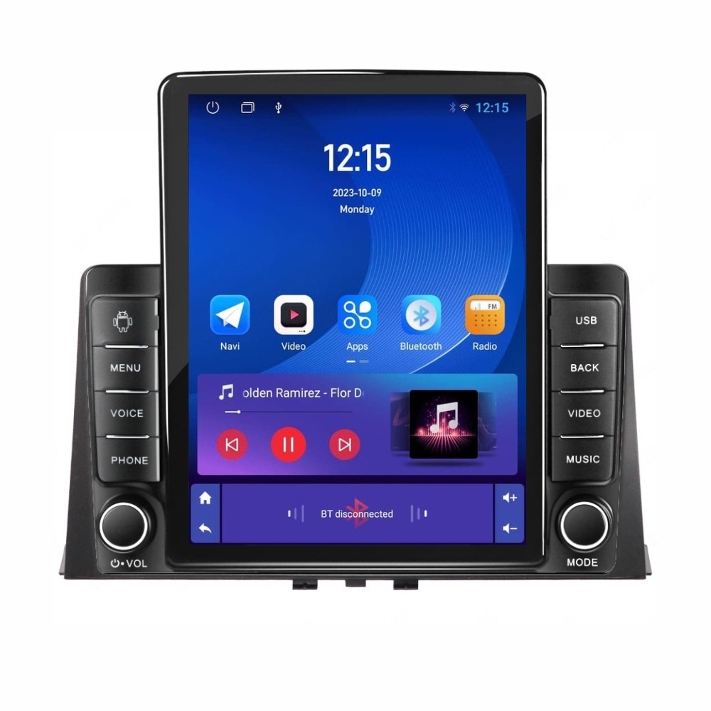 Navigatie dedicata cu Android Peugeot Partner dupa 2018, 1GB RAM, Radio GPS Dual Zone, Touchscreen IPS 9.7" HD tip Tesla, Internet Wi-Fi, Bluetooth, MirrorLink, USB