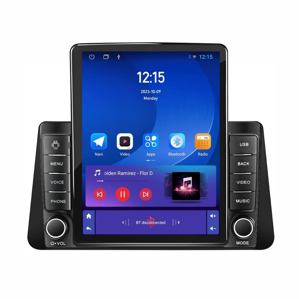 Navigatie dedicata cu Android Nissan Micra V dupa 2017, 1GB RAM, Radio GPS Dual Zone, Touchscreen IPS 9.7" HD tip Tesla, Internet Wi-Fi, Bluetooth, MirrorLink, USB