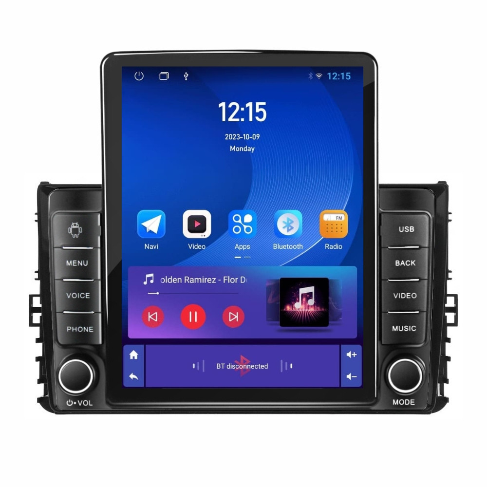 Navigatie dedicata cu Android VW T-Cross dupa 2018, 1GB RAM, Radio GPS Dual Zone, Touchscreen IPS 9.7" HD tip Tesla, Internet Wi-Fi, Bluetooth, MirrorLink, USB