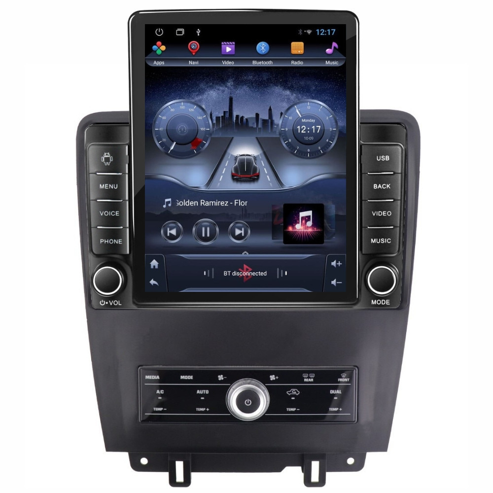 Navigatie dedicata cu Android Ford Mustang 2009 - 2014, 2GB RAM, Radio GPS Dual Zone, Touchscreen IPS 9.7" HD tip Tesla, Internet Wi-Fi, Bluetooth, MirrorLink, USB