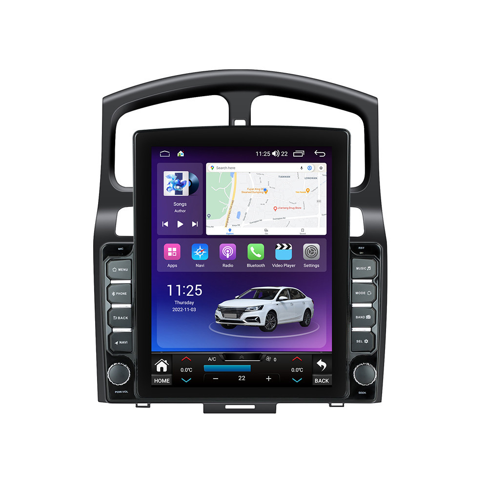 Navigatie dedicata cu Android Hyundai Santa Fe I 2000 - 2006, 4GB RAM, Radio GPS Dual Zone, Touchscreen IPS 9.7" HD tip Tesla, Internet Wi-Fi si slot SIM 4G, Bluetooth, MirrorLink, USB