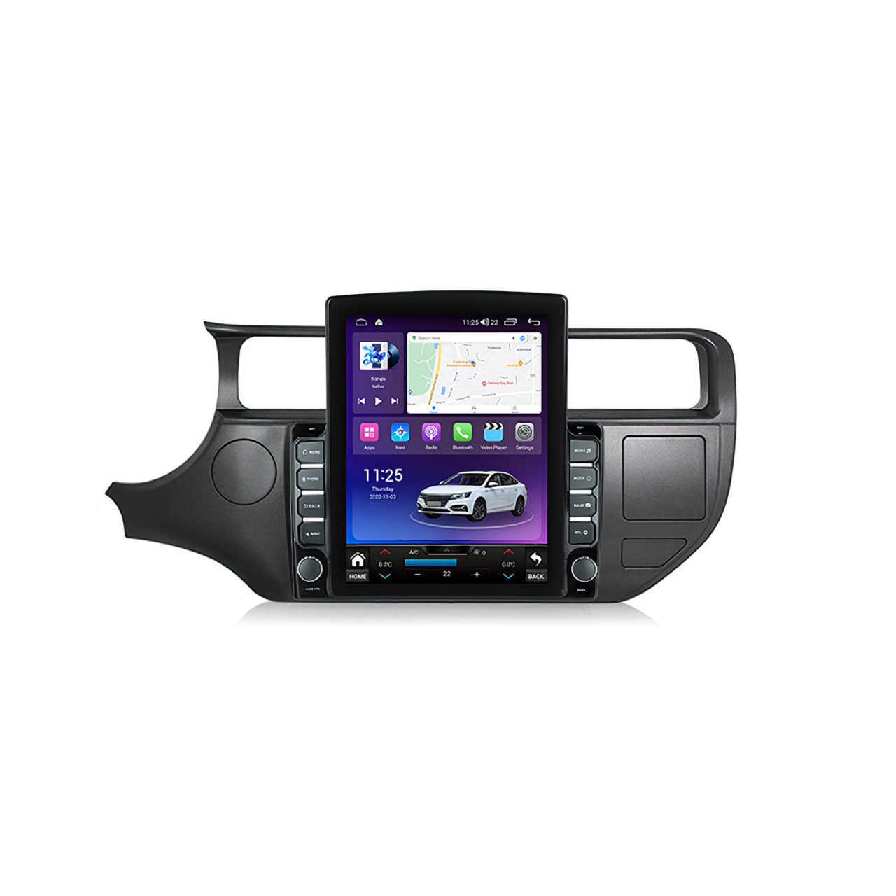 Navigatie dedicata cu Android Kia Rio III 2011 - 2014, 4GB RAM, Radio GPS Dual Zone, Touchscreen IPS 9.7" HD tip Tesla, Internet Wi-Fi si slot SIM 4G, Bluetooth, MirrorLink, USB
