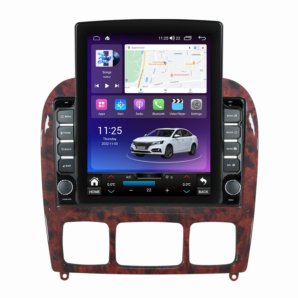 Navigatie dedicata cu Android Mercedes S-Class W220 1998 - 2005, 4GB RAM, Radio GPS Dual Zone, Touchscreen IPS 9.7" HD tip Tesla, Internet Wi-Fi si slot SIM 4G, Bluetooth, MirrorLink, USB