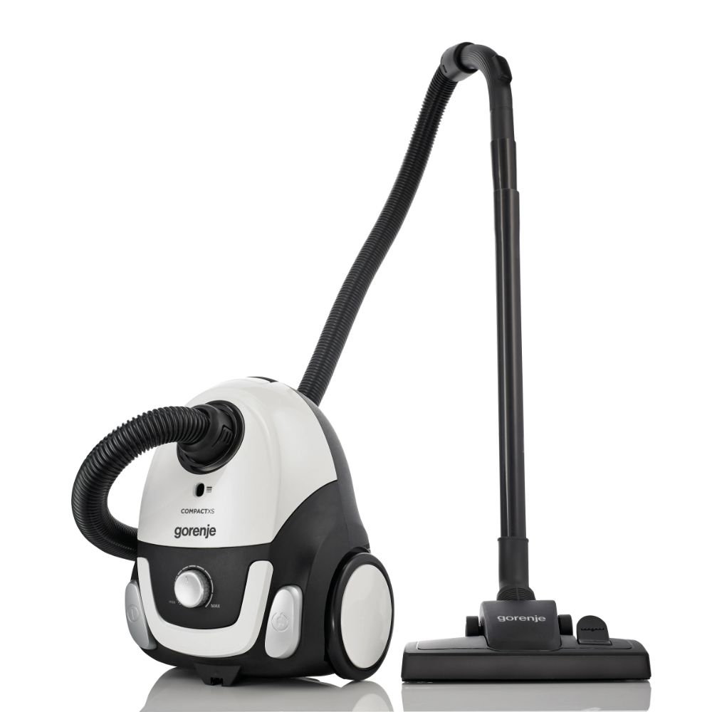 Aspirator cu sac Gorenje Compact XS, 2 l, 750 W, alb/negru