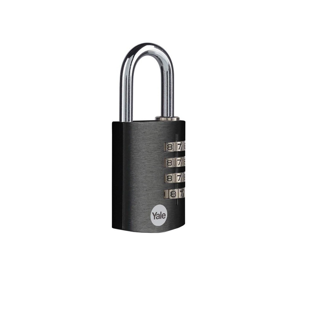 Lacat aluminiu Yale Standard Protection, 38 mm, cu cifru