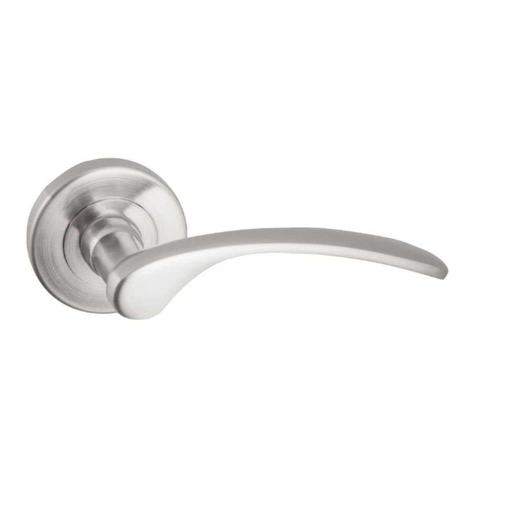 Set manere Yale Napoli, cu rozeta, aluminiu, argintiu, 54mm