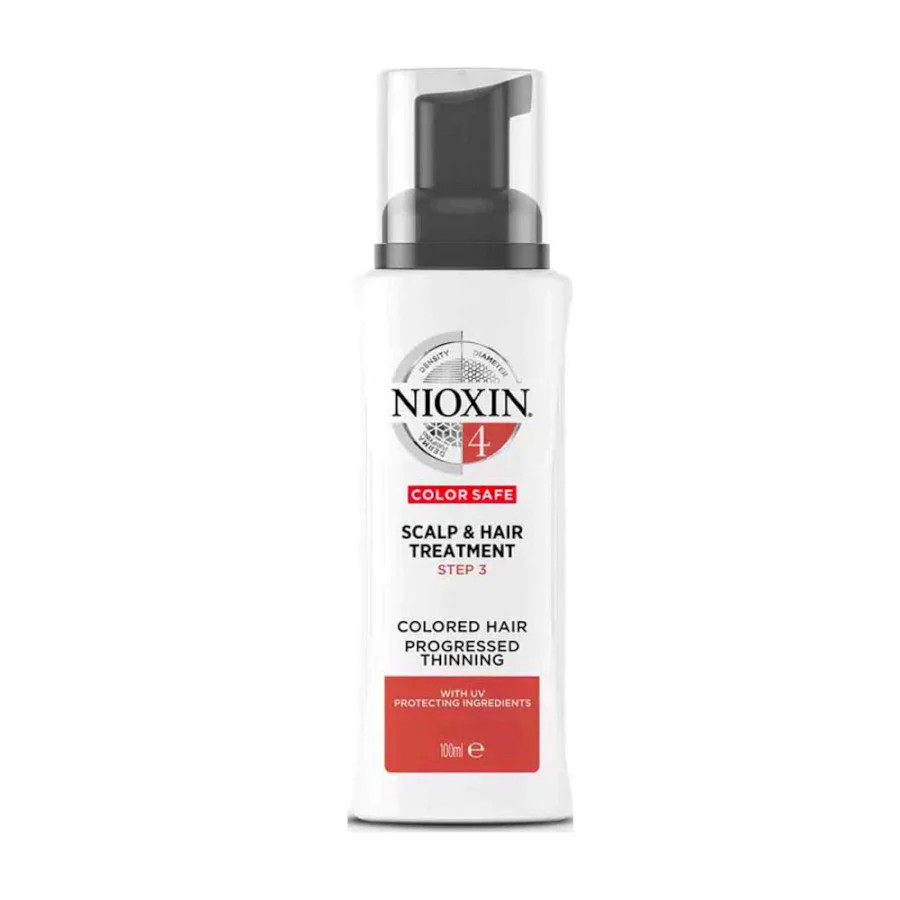 Tratament pentru scalp destinat parului vopsit, impotriva caderii puternice a parului, NIOXIN Treatment System 4, 100 ml (Concentratie: Tratamente pentru par)