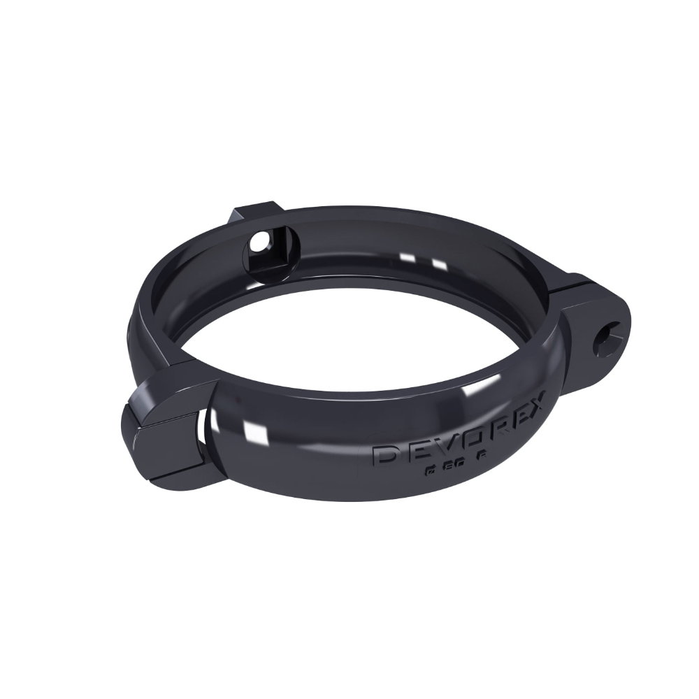 Bratara burlan PVC Devorex Clasic 80 mm, gri