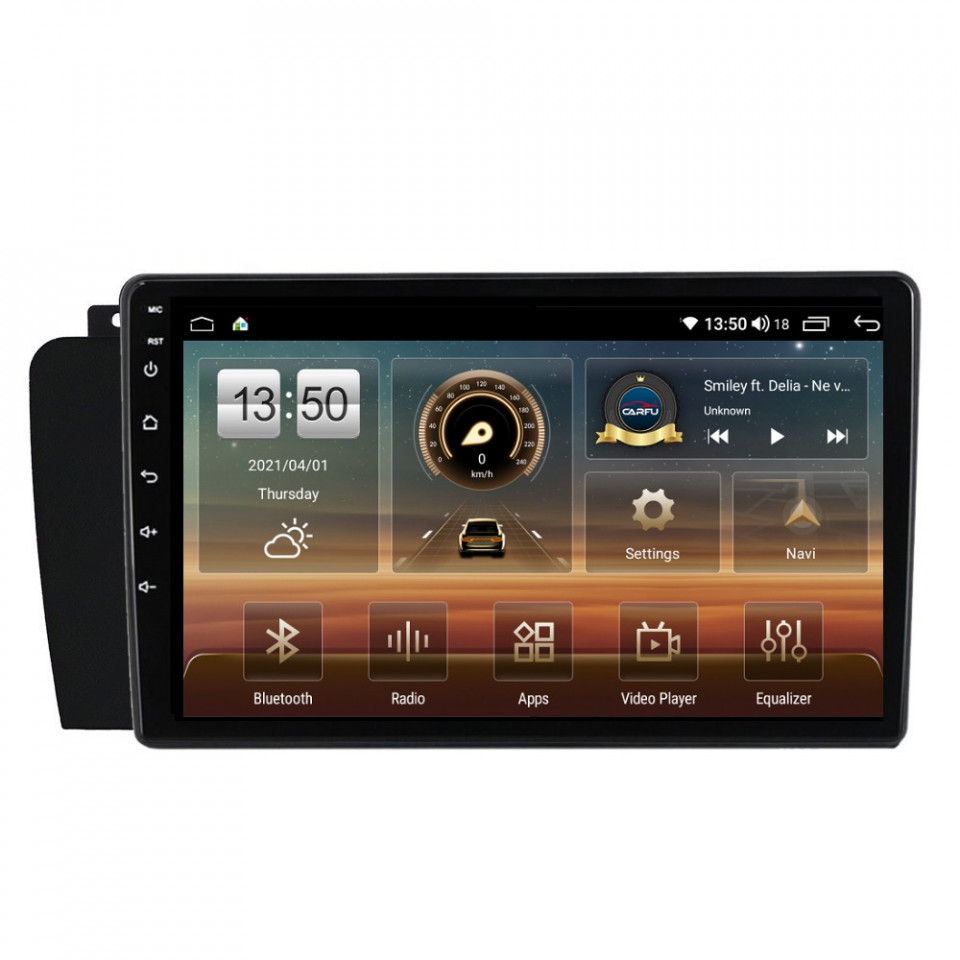 Navigatie dedicata cu Android Volvo V70 II / XC70 I 2004 - 2008, 4GB RAM, Radio GPS Dual Zone, Display HD QLED 9" Touchscreen, Internet Wi-Fi si slot SIM 4G, Bluetooth, MirrorLink, USB