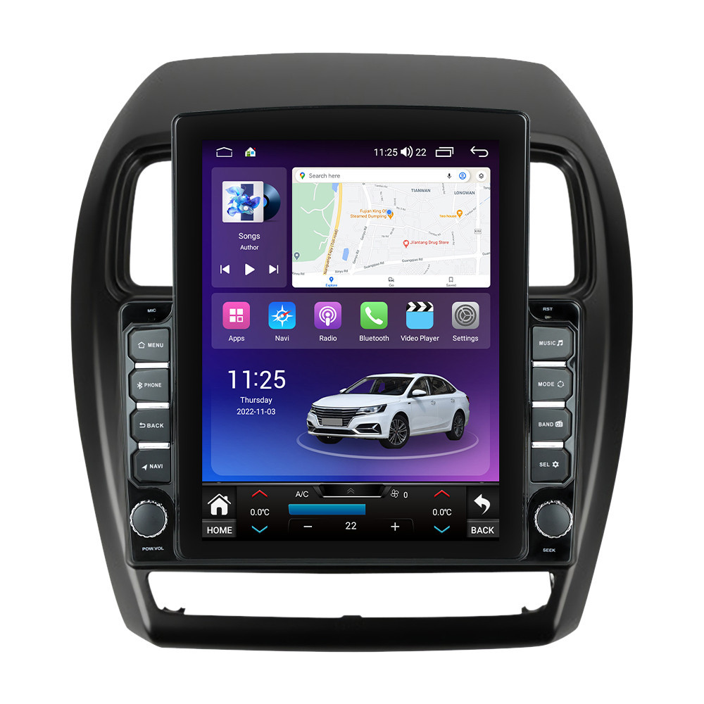 Navigatie dedicata cu Android Mitsubishi ASX 2016 - 2019, 4GB RAM, Radio GPS Dual Zone, Touchscreen IPS 9.7" HD tip Tesla, Internet Wi-Fi si slot SIM 4G, Bluetooth, MirrorLink, USB