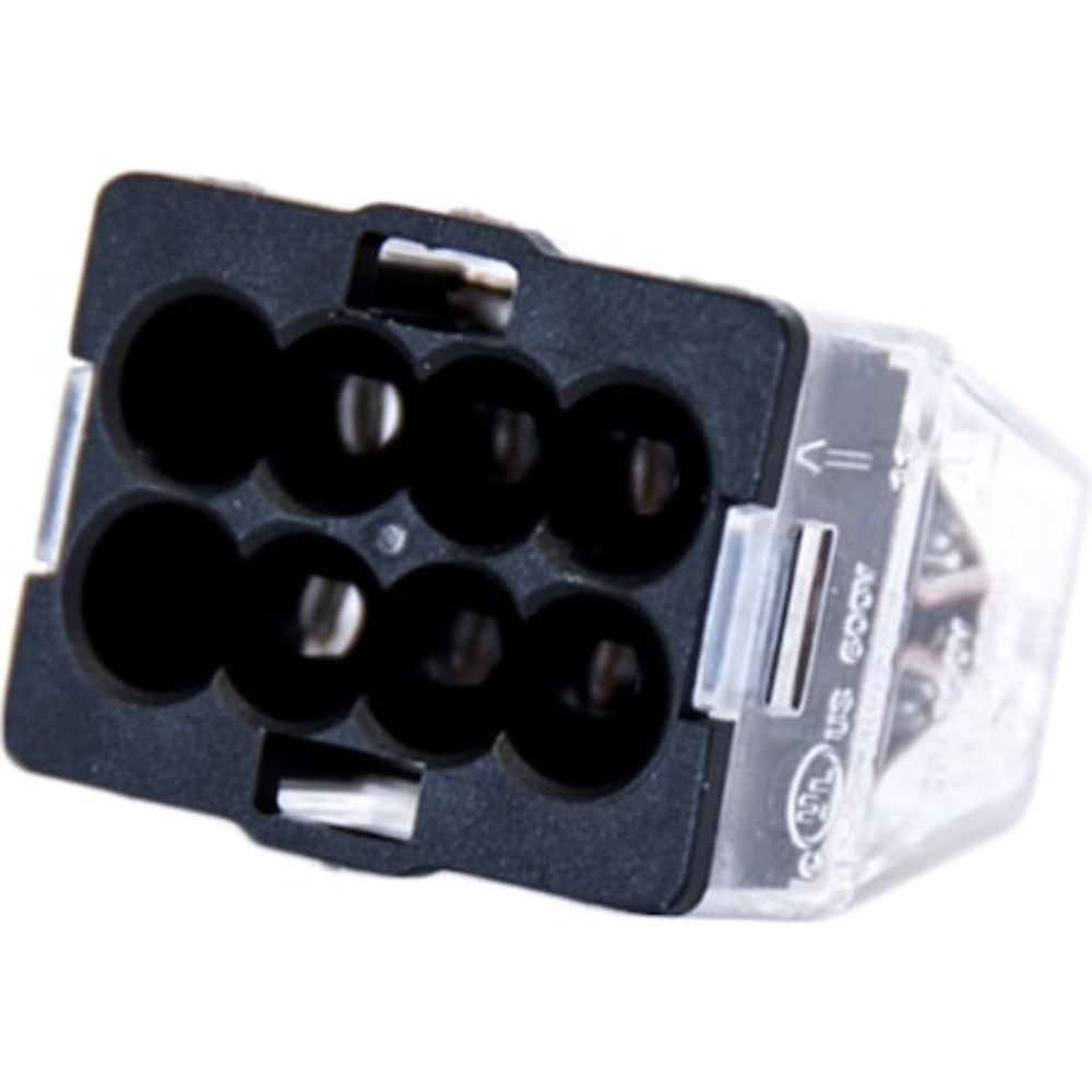 Connector de trecere Plug in Strohm, diametru 2.5 mmp, 3 poli, transparent, 5 bucati