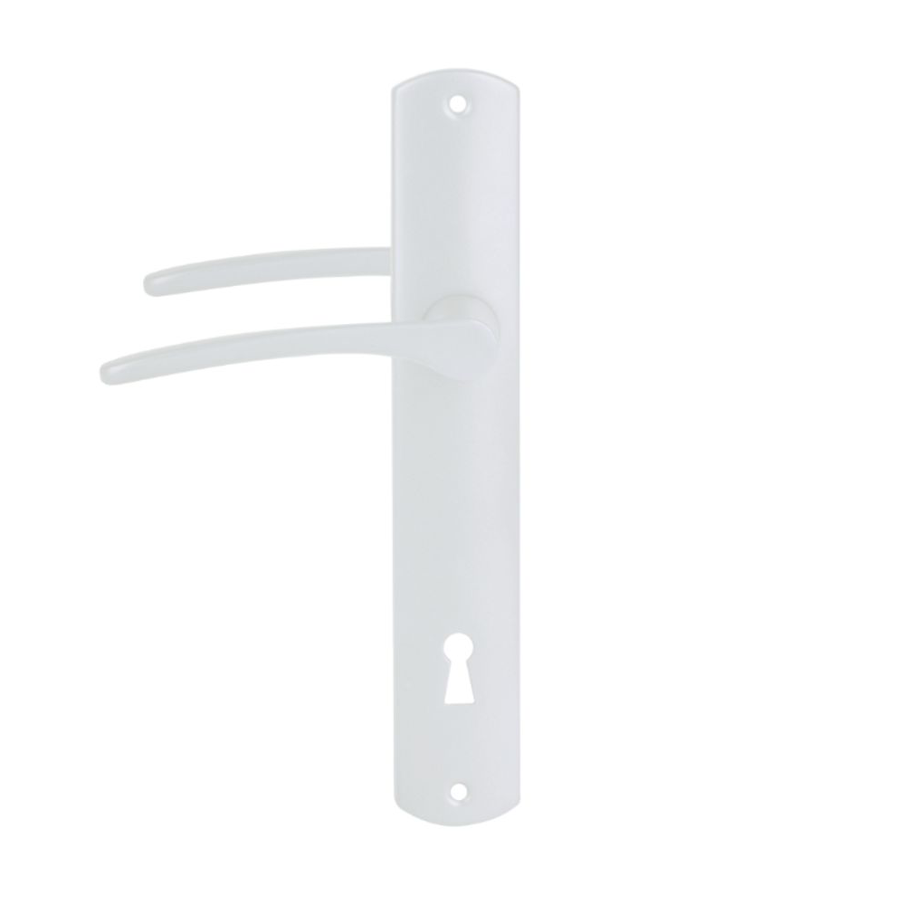 Maner usa interior/exterior Ariadna, cu sild, alb, deschidere pe dreapta, 90 mm