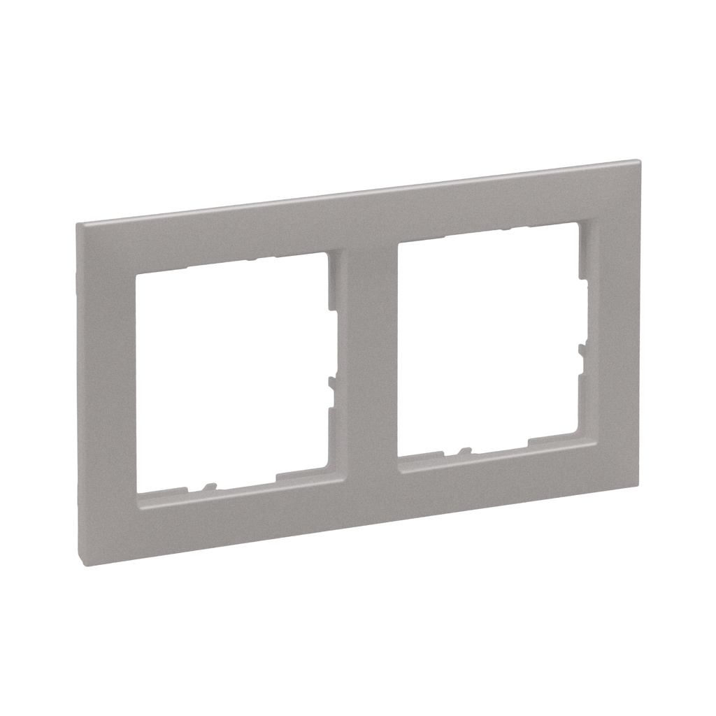 Rama de aparataj Legrand, New Suno, 2 module, PVC, sampanie