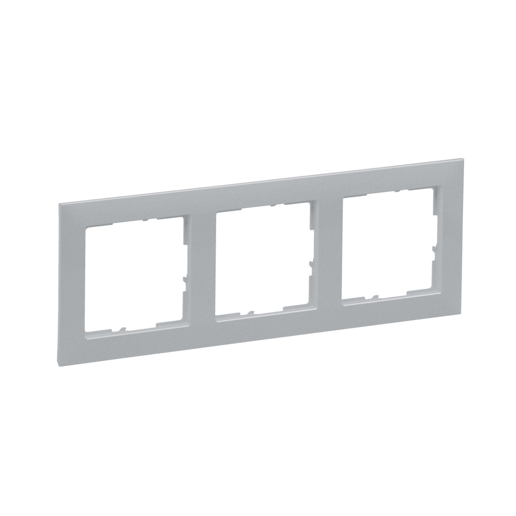 Rama de aparataj Legrand New Suno, 3 module, PVC, titan