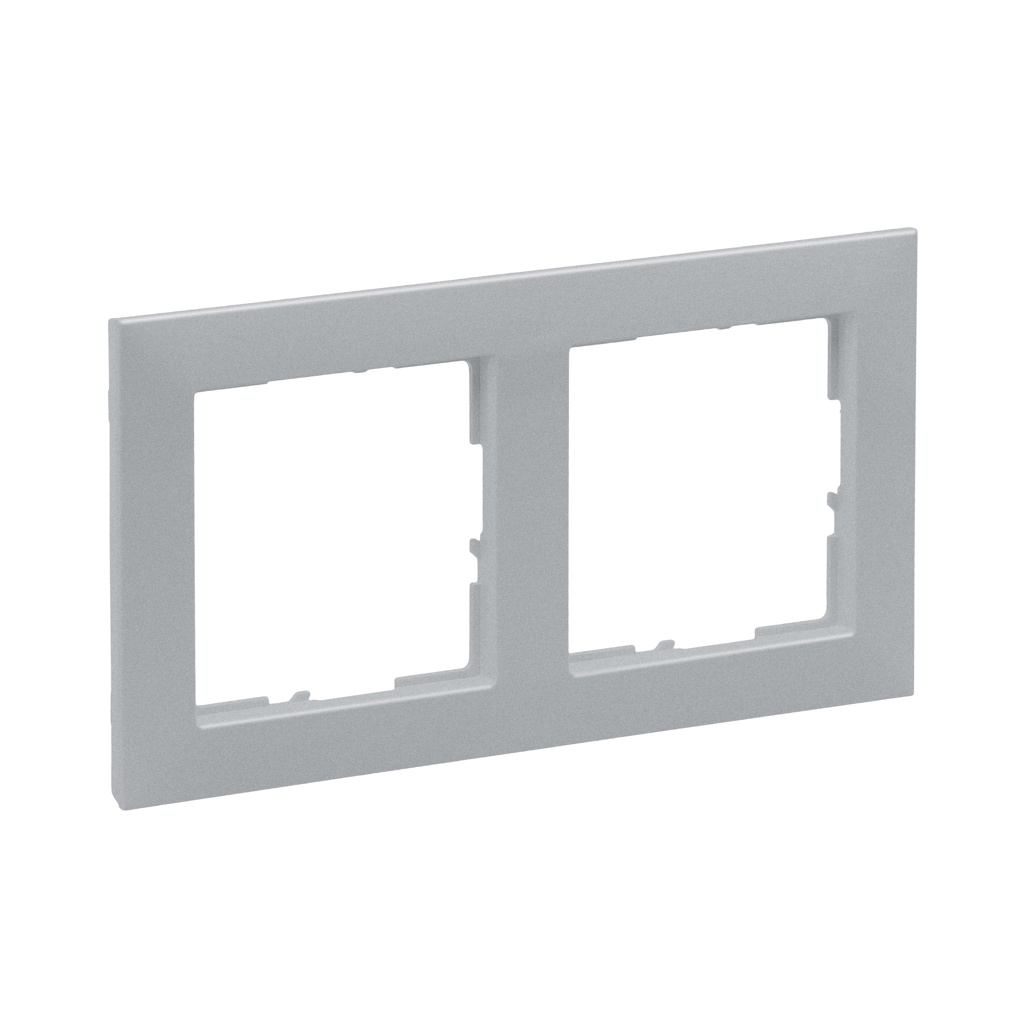 Rama de aparataj Legrand New Suno, 2 module, PVC, titan