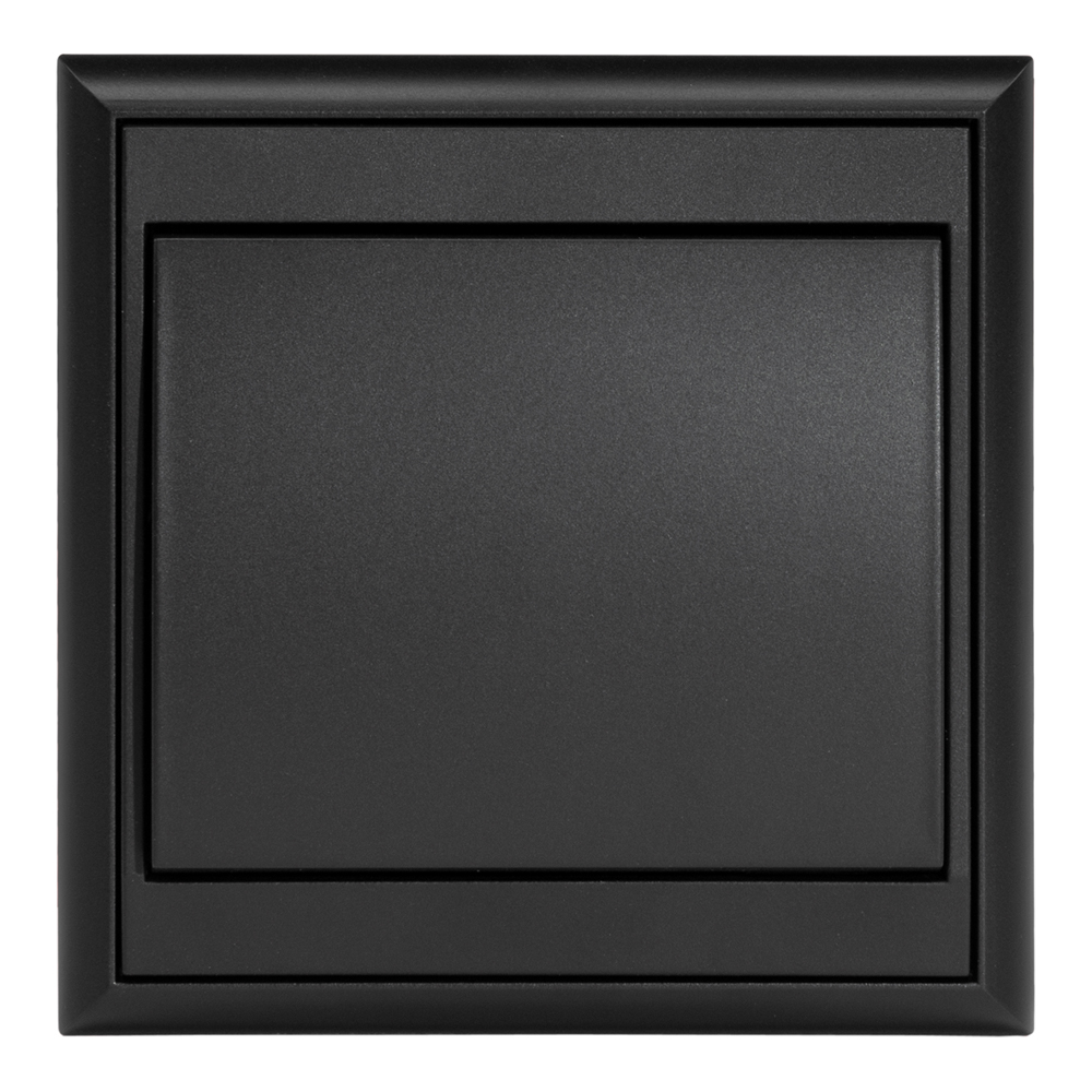 Intrerupator cap scara Luna, plastic, negru mat