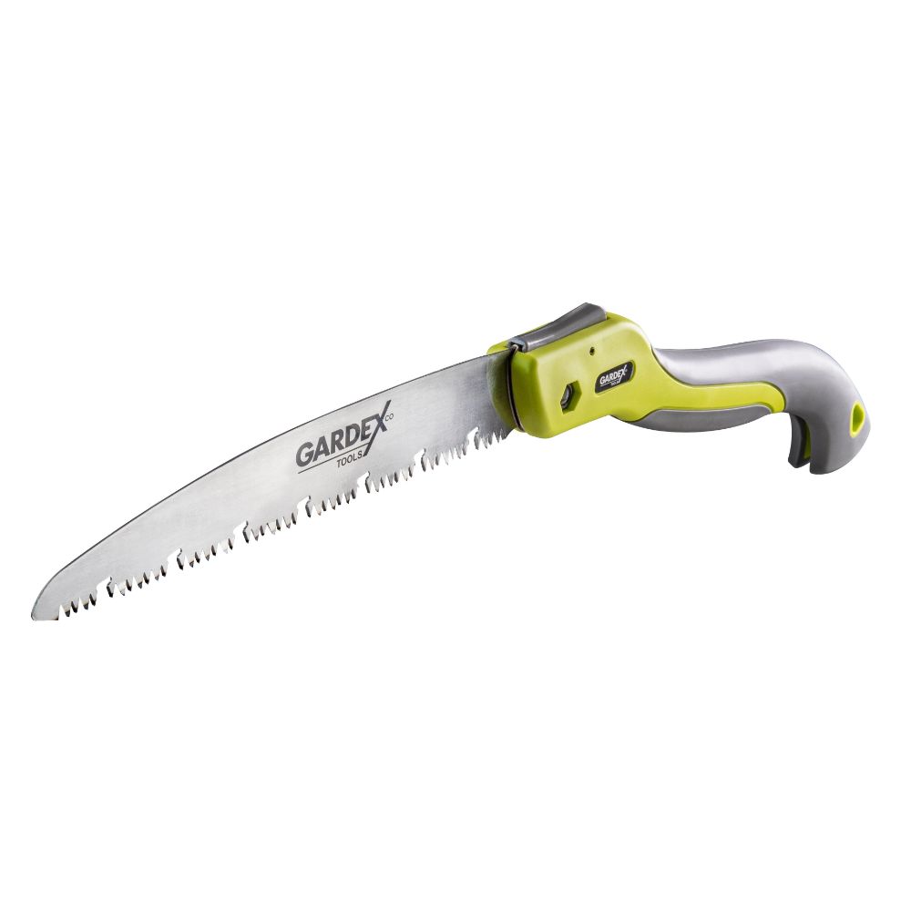 Fierastraul pliabil camp Gardex Tools, maner TPR bimaterial, 250 mm