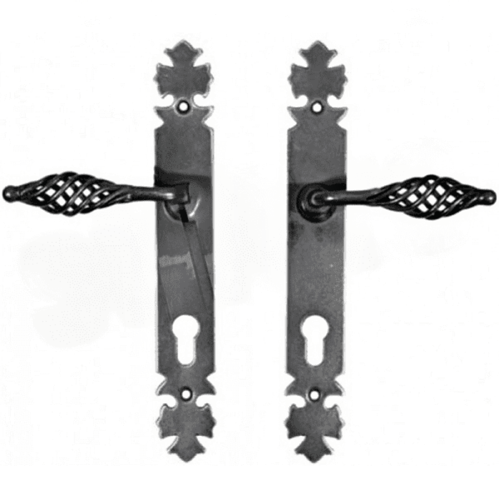 Sild cu maner pentru poarta, fier forjat, 300 x 40 x 2 mm