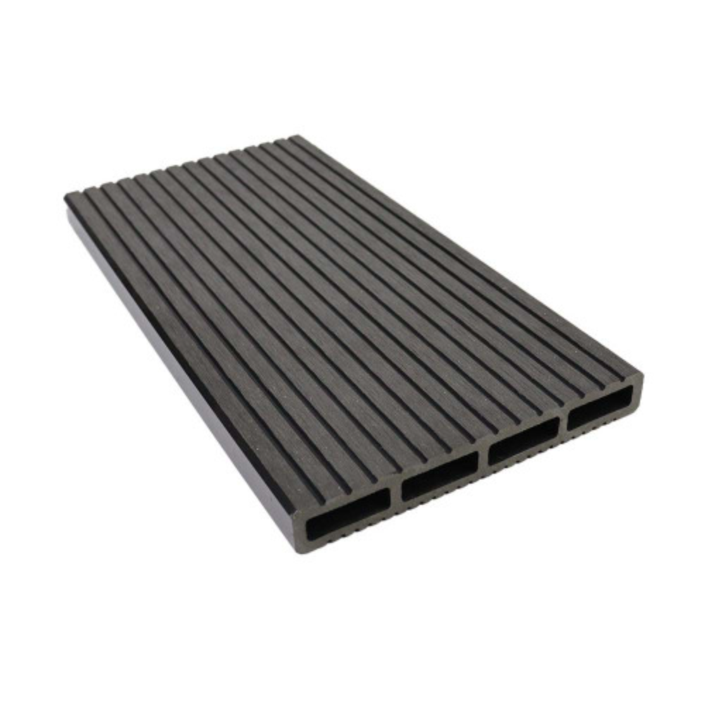 Placa de gard WPC, lemn compozit, gri, 150 x 2000 x 20 mm