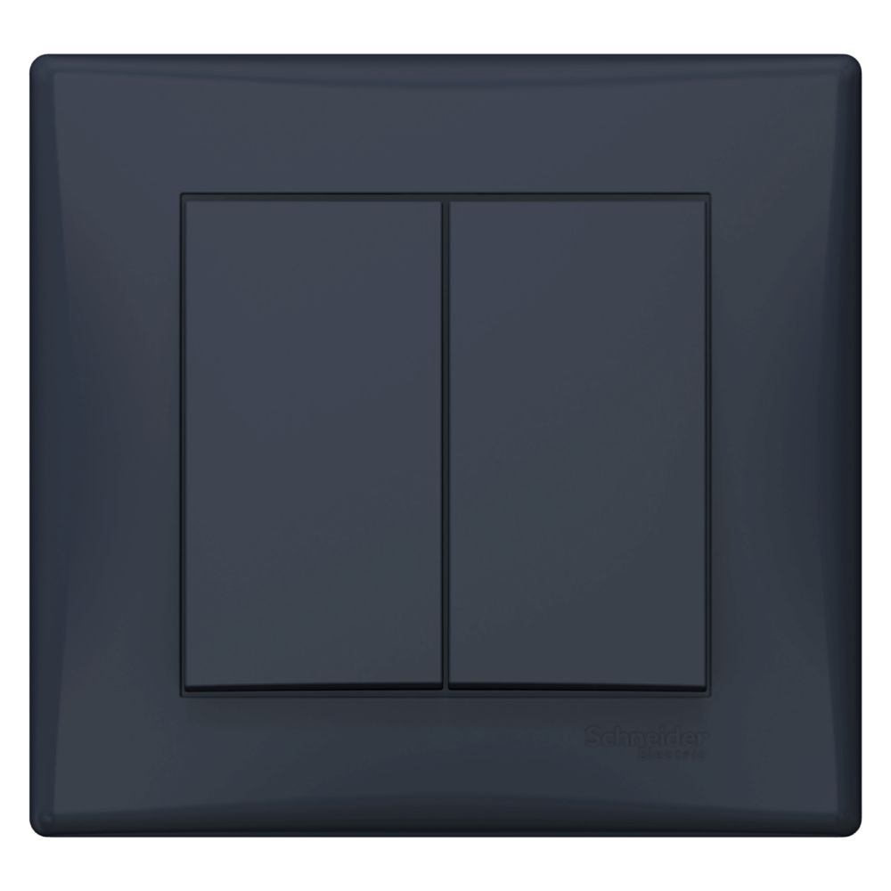 Intrerupator dublu Sedna, grafit, 10 A x 250 V