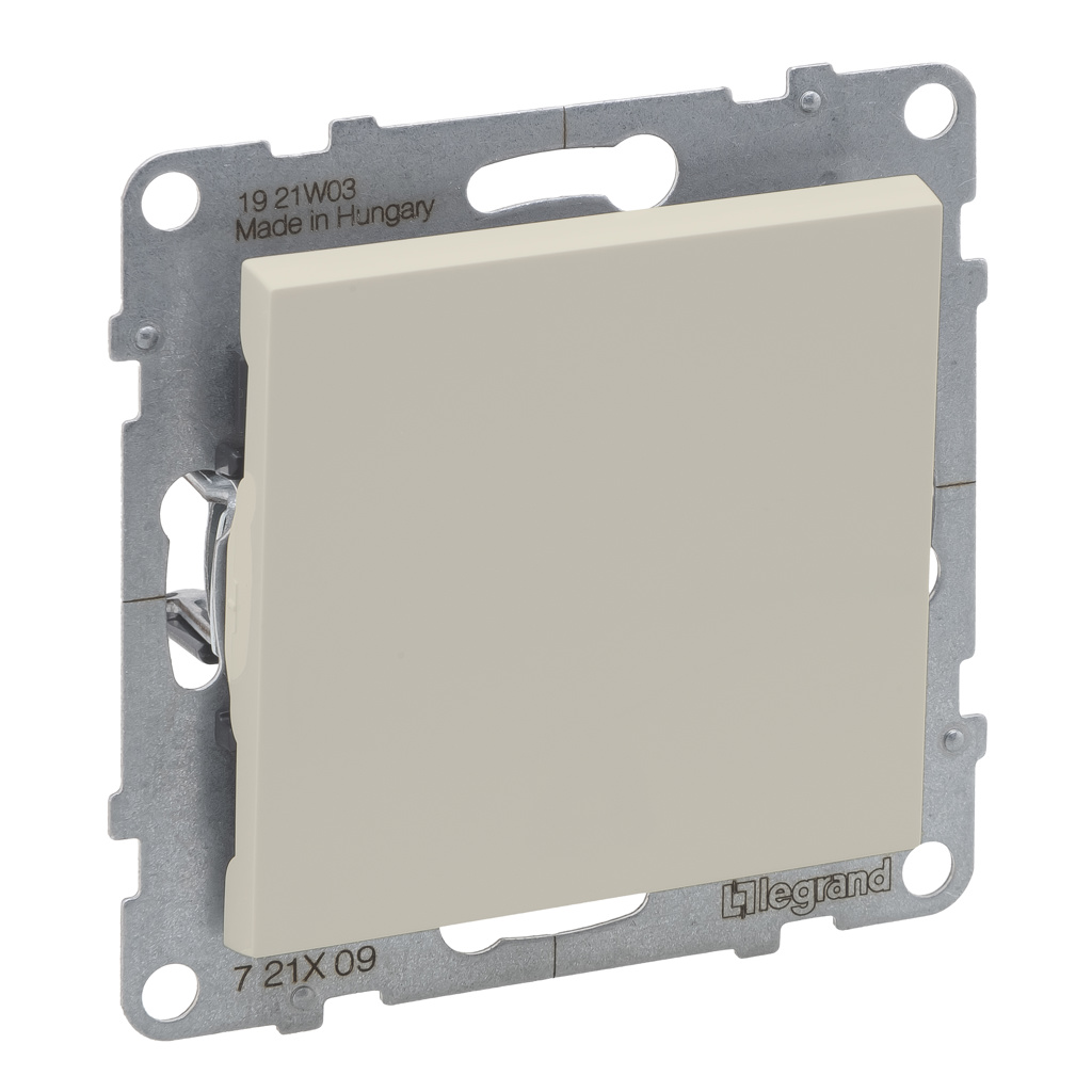 Intrerupator simplu cu revenire Legrand, ivoar, 6 A x 250 V