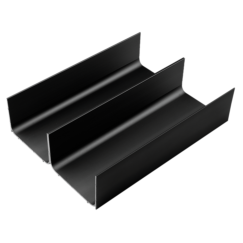 Profil dublu organizator pentru sertar Scilm, antracit, 4200 mm lungime, 150 mm latime, 51 mm inaltime