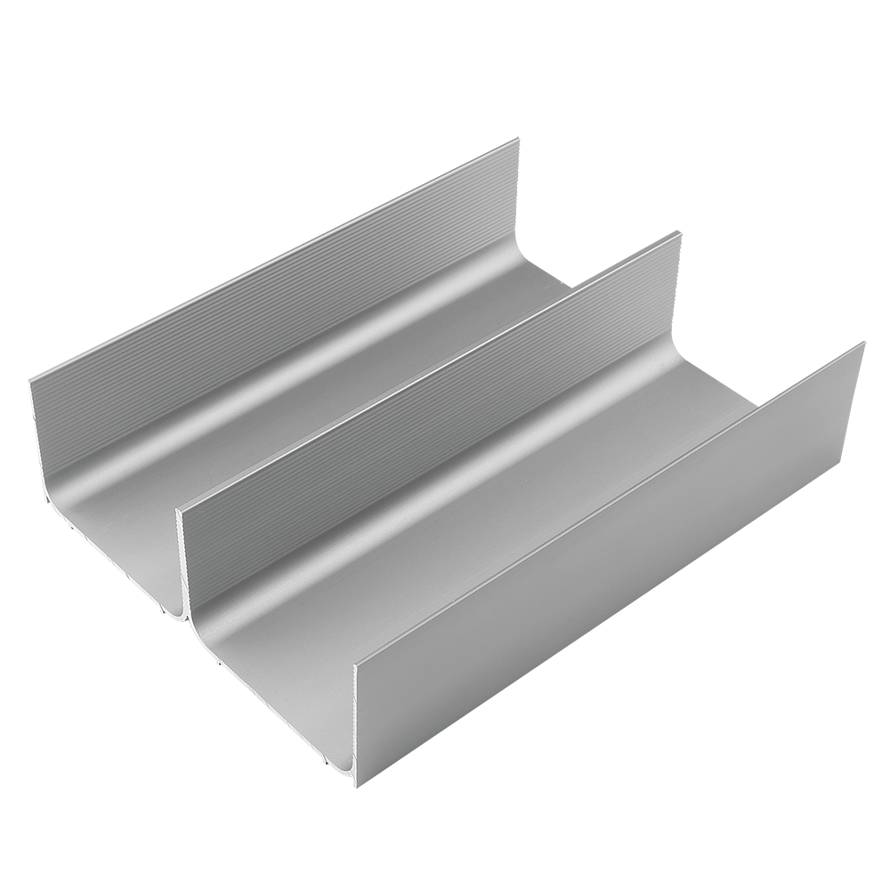 Profil dublu organizator pentru sertar Scilm, argintiu, 4200 mm lungime, 150 mm latime, 51 mm inaltime